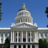 The California state capitol in Sacramento, California.