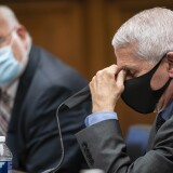 WASHINGTON, DC - JUNE 23: Robert Redfield, director of the Centers for Disease Control and Prevention (CDC), left, and Anthony Fauci, director of the National Institute of Allergy and Infectious Diseases, testify before a hearing of the House Committee on Energy and Commerce on Capitol Hill on June 23, 2020 in Washington, DC. The committee is investigating the Trump administration's response to the COVID-19 pandemic. (Photo by Sarah Silbiger-Pool/Getty Images)