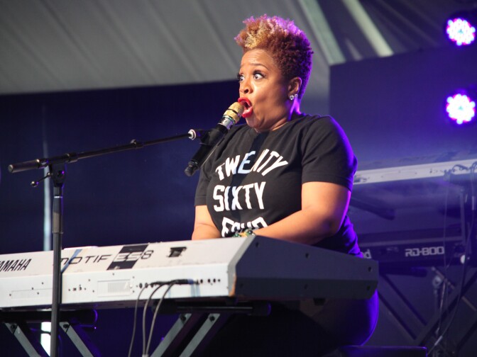 AverySunshine performs at Arroyo Seco Weekend in Pasadena, California.