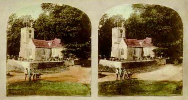 One of TR Williams' stereo images from his 19th Century series "Scenes In Our Village."