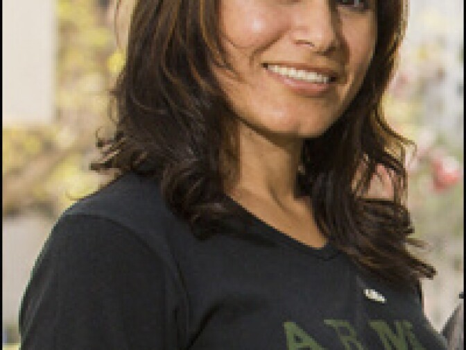 36-year-old Maribel Ramos served two tours in Iraq as an Army Sergeant and is a frequent advocate for veterans. 
