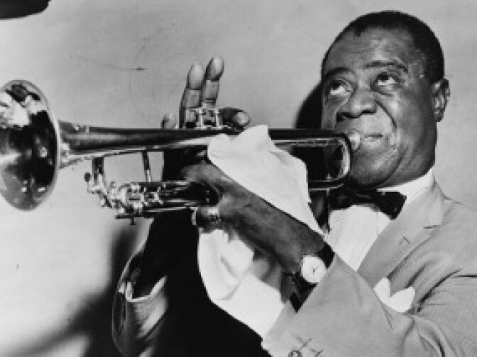 jazz trumpeter Louis Armstrong