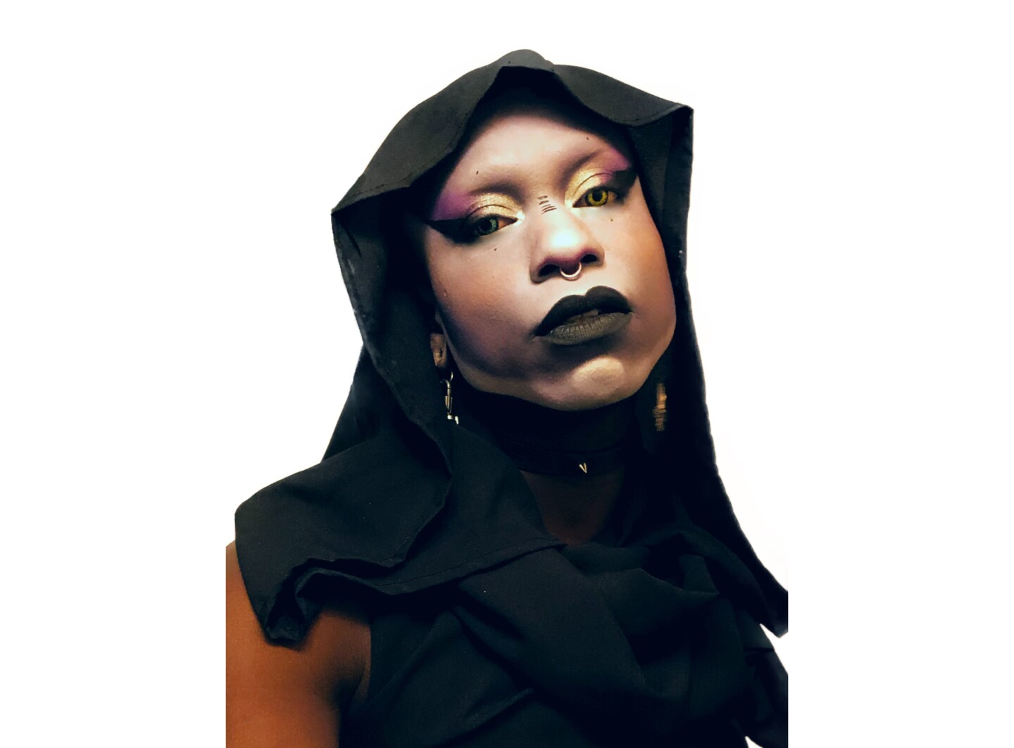 Image of Dvvsk, a non-binary drag queen from Los Angeles.