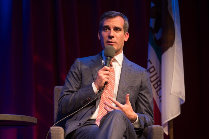 Los Angeles Mayor Eric Garcetti's new sustainability roadmap calls for the city to maintain a brisk pace of adding green jobs, calling for L.A. to add more green jobs than any other city in America by 2017, create 72,500 green jobs by 2025, and 150,000 by 2035.