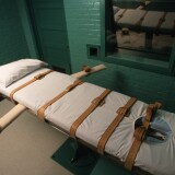 The Texas death chamber in Huntsville, TX, where Texas death row inmate Gary Graham was put to death by lethal injection on June 22, 2000.