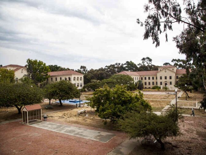 Building 208 (left) and Building 209 are seen on the VA campus. In 2010, the VA budgeted $20 million to renovate 209, but work hasn't started.