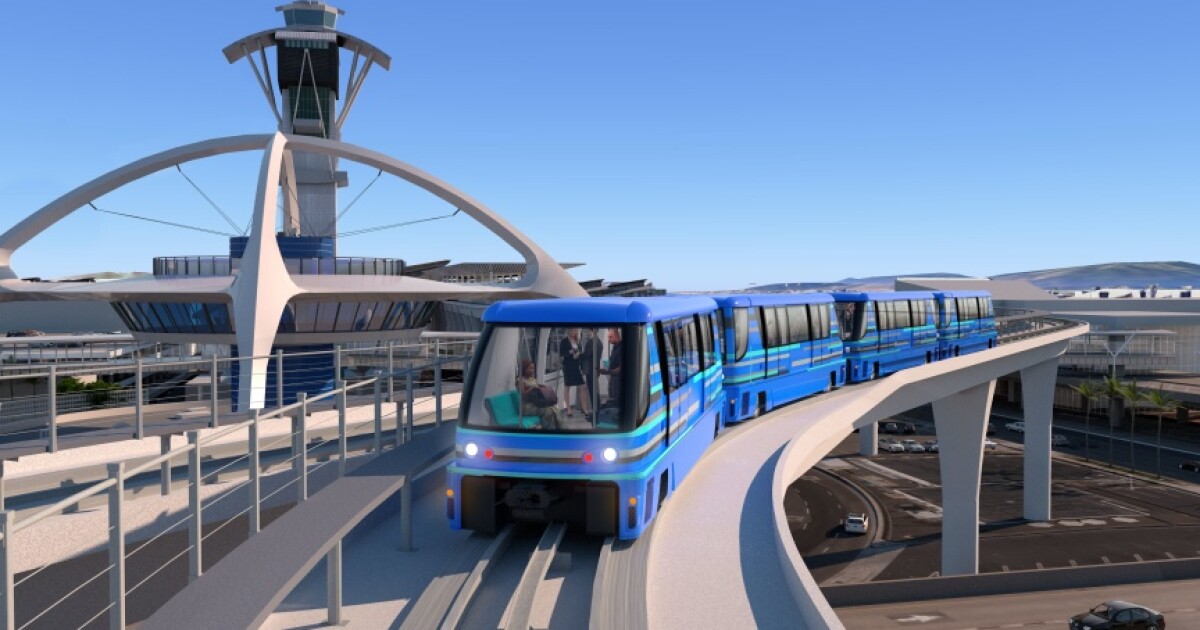 The LAX People Mover: A First-Look At The (Very Cool) Visuals | LAist