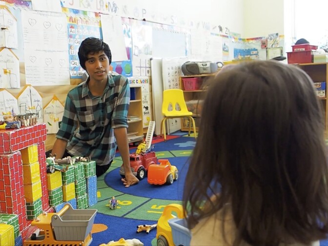 Early childhood educators like Omar Flores, worked closely with one preschooler during their time in the Exceptional Populations Certificate program.