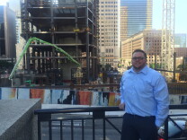 When the recession slowed down work in construction, Jordan Kath earned a Construction Engineering Management degree at Cal-State Long Beach, and now works on the Wilshire Grand Project