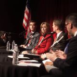 Candidates for mayor of Los Angeles debate in KPCC's Crawford Family Forum on February 5, 2013.