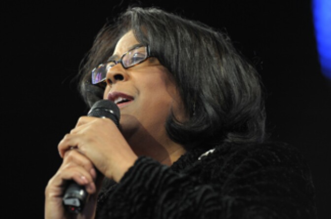 File photo: Los Angeles City Councilmember Jan Perry attends the Holiday Tree Lighting at L.A. LIVE on December 3, 2009 in Los Angeles, California.
