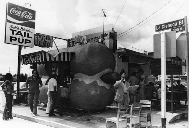 Watch The Historic Tail O' The Pup Hot Dog Stand Cruise Down The