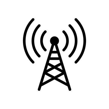 Radio tower graphic
